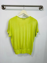 Luna Wrap Top (Chartreuse) - S