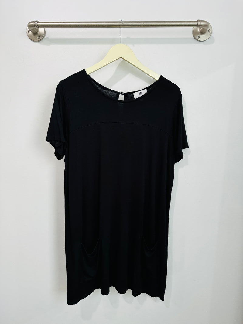 Stacey T-Shirt Dress (Black) - L