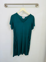 Kenzie Color Block Dress (Hunter Green) - S