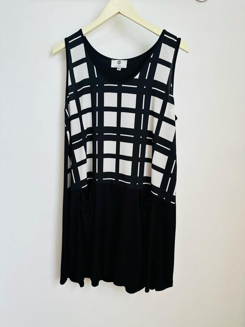 Kate Tennis Dress (Grid Print) - M/L