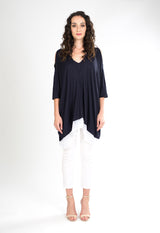 South Shore Knit Kaftan (Navy/White) - O/S
