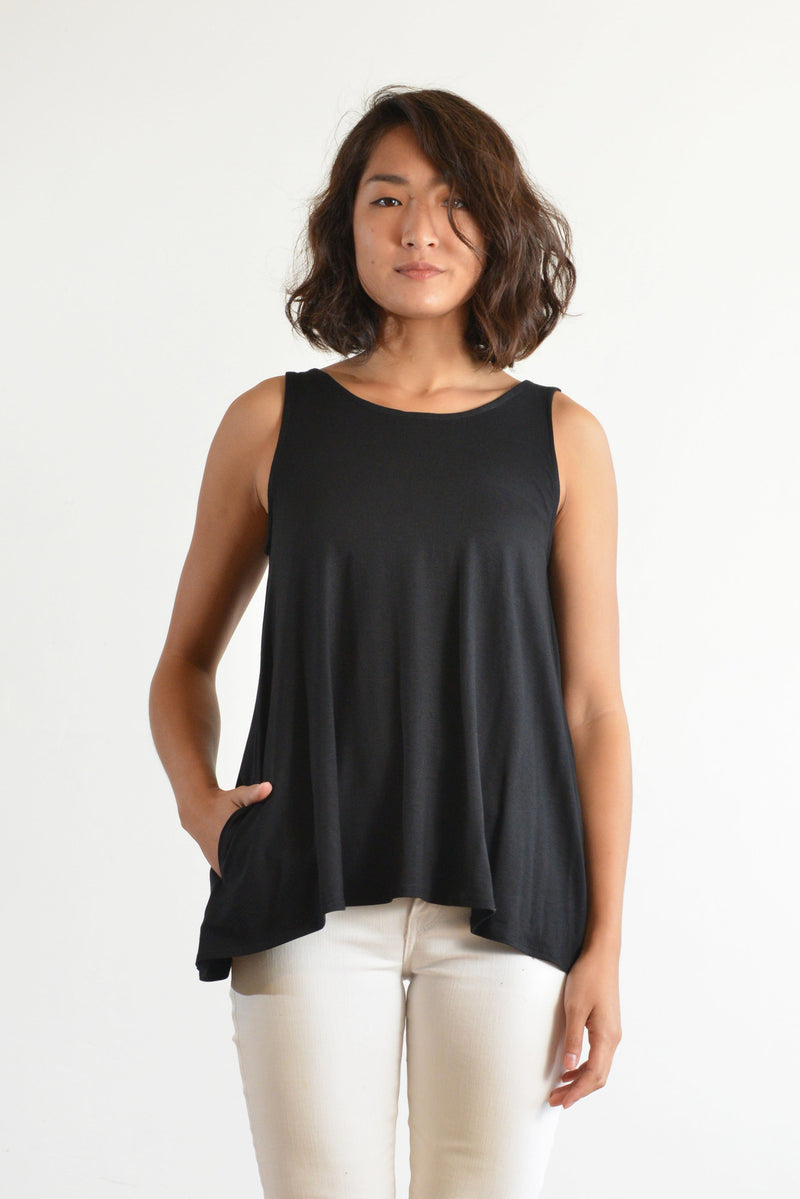 Haylee Tank  (Black) - S