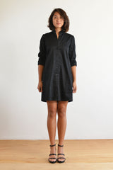Joey Shirt Dress (Black) - S