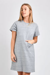 Fiona Shift Dress (Heather Blue) - S