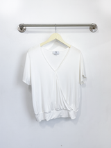 Luna Wrap Top (Ivory) - M