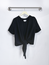 Carson Reversible Tie Top (Black) - XS