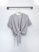 Carson Reversible Tie Top (Oxford Stripe) - XS