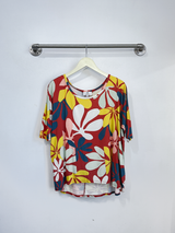 Julie 3/4 Sleeve Top (Naupaka) - M