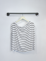 Brooke Top (Ivory/Olive Stripe) - M