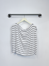 Brooke Top (Ivory/Olive Stripe) - M