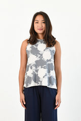 Chris Tank Top (Floral Grey) - S