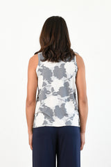 Chris Tank Top (Floral Grey) - S