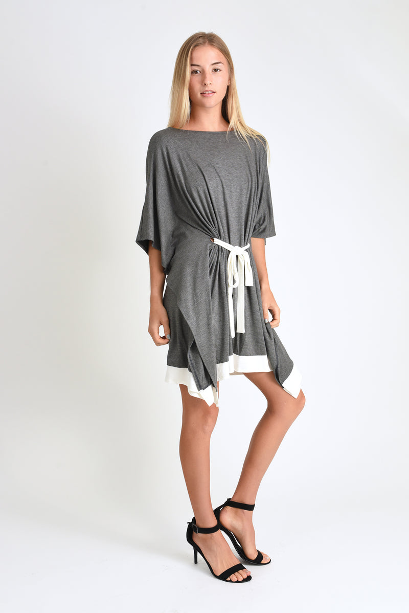 Lea Kaftan Dress (Charcoal) - XS/S