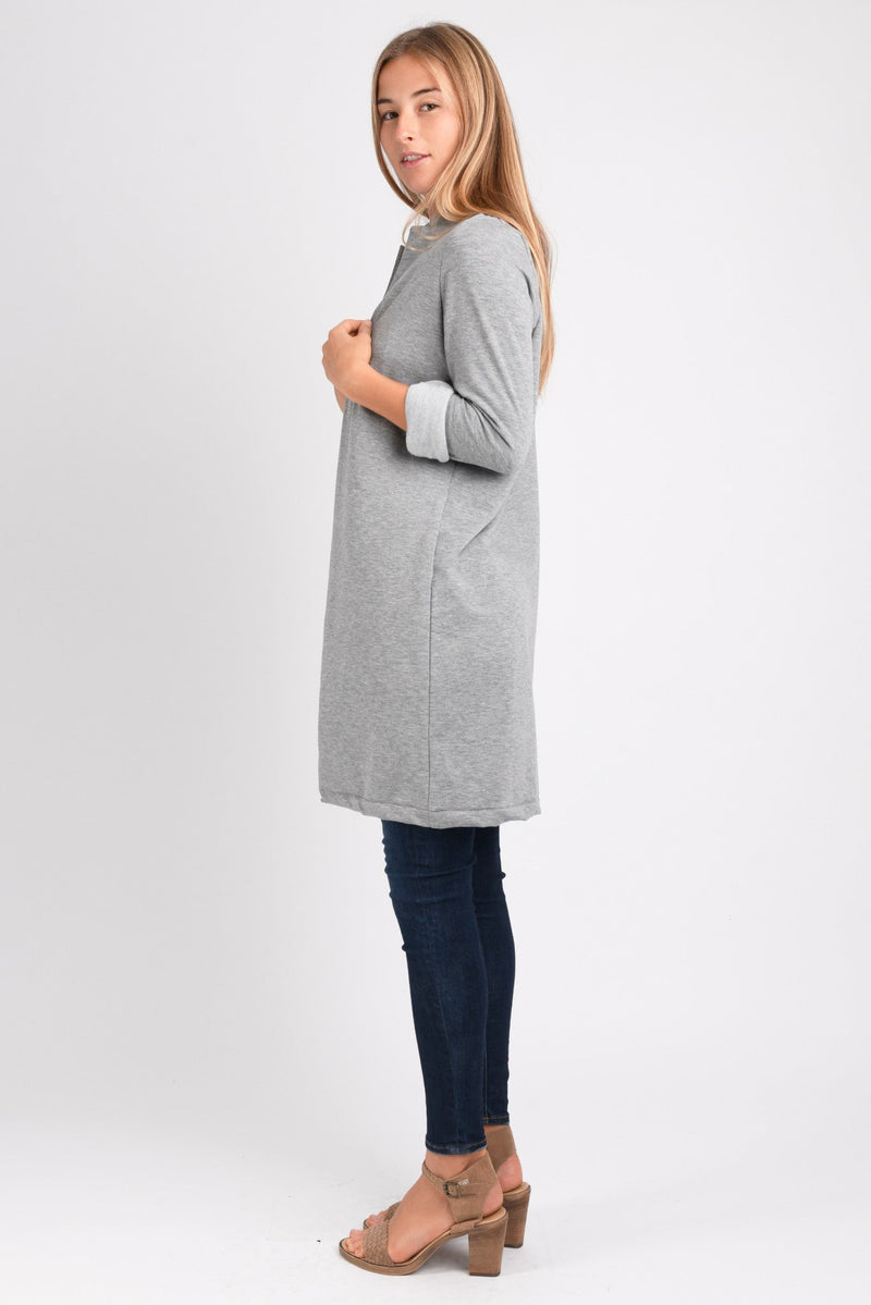 Olivia Coat (Lt. Grey Sweater) - S