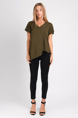 Gemma Asymmetrical Tunic (Olive) - M