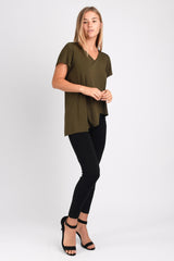 Gemma Asymmetrical Tunic (Olive) - M