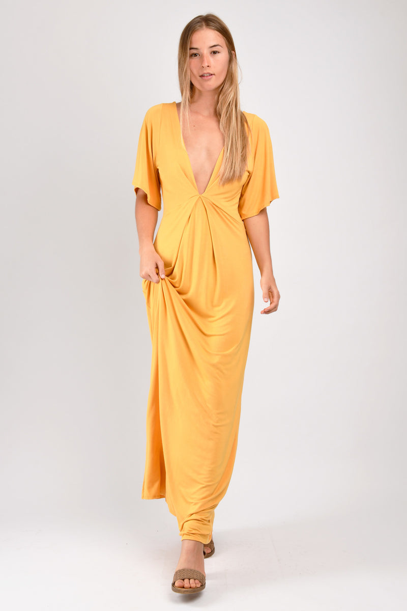 Kori Pleated Maxi (Sunflower) - XS