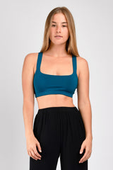 Hudson Reversible Bralette (Teal) - S