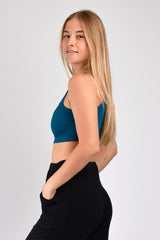 Hudson Reversible Bralette (Teal) - S