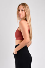 Hudson Reversible Bralette (Terra Cotta) - S