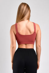Hudson Reversible Bralette (Terra Cotta) - S
