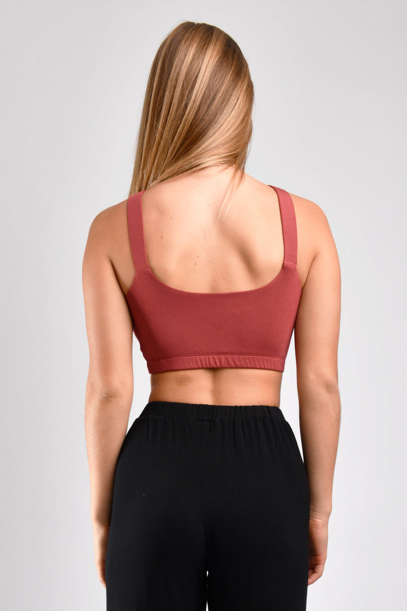 Hudson Reversible Bralette (Terra Cotta) - S