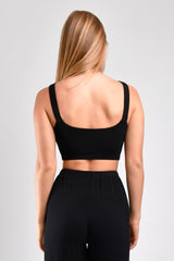 Hudson Reversible Bralette (Black) - S