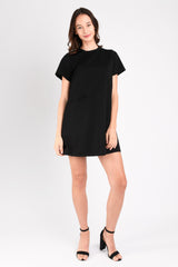 Fiona Shift Dress (Black Ponte) - L