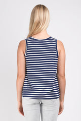 Nikki Tank Top (Navy Stripe) - L