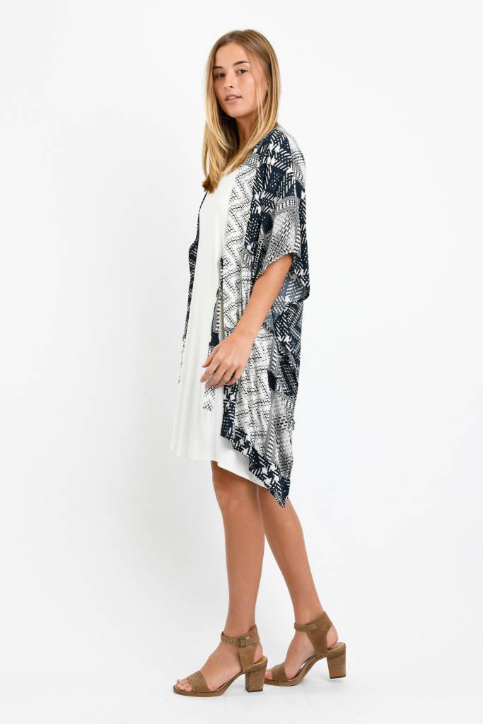 Michelle Cover-up (Navy Handkerchief) - One size