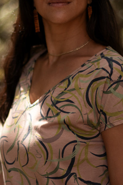 Kealopiko Dawn V-Neck Dress (Koai'e) – Ten Tomorrow