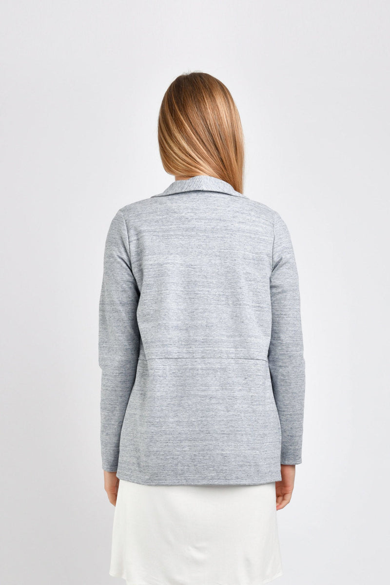 Kelly Shawl Jacket (Heather Blue) - XS