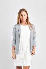 Kelly Shawl Jacket (Heather Blue) - XS
