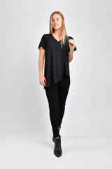 Gemma Asymmetrical Tunic (Black) - M