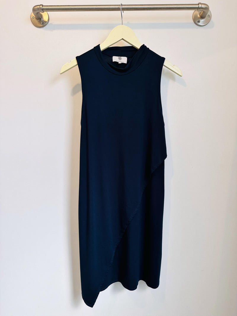 Winnie High Neck Dress (Navy) - S
