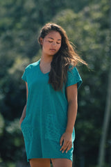 Kealopiko Dawn V-neck Dress  (Ka 'Upena Ho'olei a ka Lawai'a)