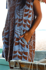 Kealopiko Dawn V-neck Dress  (He Wa'a He Moku)