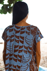 Kealopiko Dawn V-neck Dress  (He Wa'a He Moku)