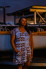 Kealopiko Dawn V-neck Dress  (He Wa'a He Moku)