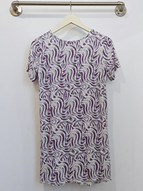 Stacey T-Shirt Dress (Wandering Lavender) - S