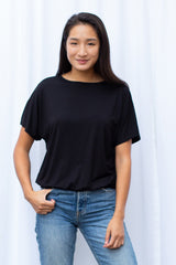 Luna Wrap Top (Black) - S