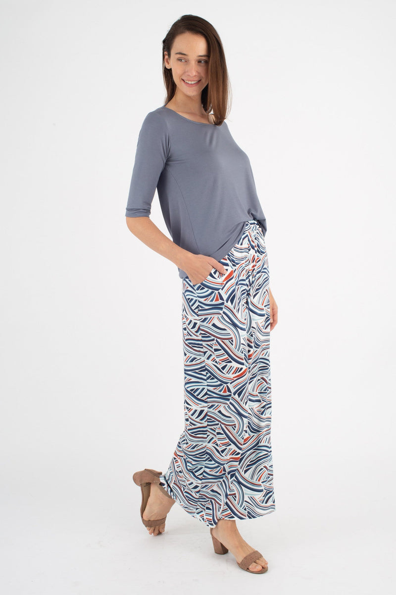 Parker High-Waist Pant (Rising Tides) - M