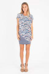 Kit Dress (Rising Tides/Vintage Blue) - XS