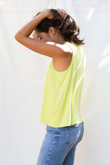 Michael Racer Tank Top (Chartreuse) - XS