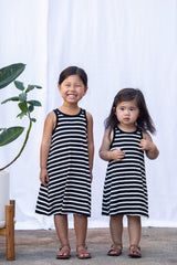 Mini Avery Dress (Black Stripe)