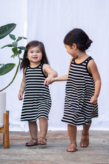Mini Avery Dress (Black Stripe)