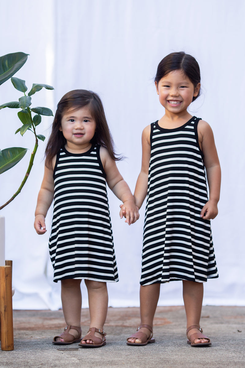 Mini Avery Dress (Black Stripe)