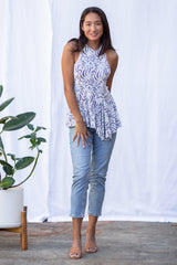 Charlotte Asymmetrical Top (Wandering Lavender)