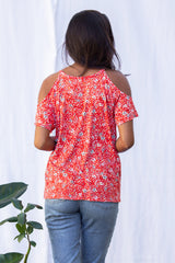 Jennifer Cold Shoulder Top (Wildflower)