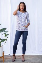 Meg Boatneck Top (Wandering Lavender)